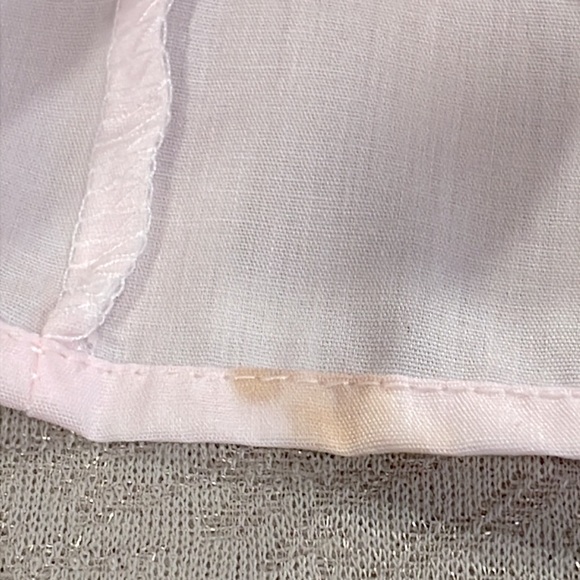 Vintage! Pink 3 piece overall, shirt & doll baby set, baby 9-12 months - Picture 10 of 12